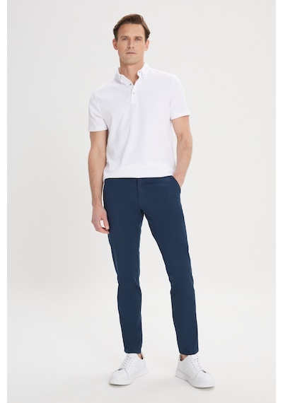 Ac&Co / Altınyıldız Classics Slim Fit Dar Kesim Pamuklu Esnek  Chino Erkek Pantolon - Lacivert