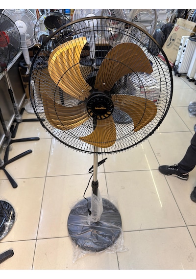 İntexstar 18 İnç 46 Cm Vantilatör 130watt Sessiz Motor 5 Gold Kanatlı