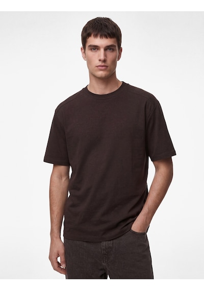 Koton Uzun Kollu Oversize Bisiklet Yaka Kısa Kollu Basic Tişört Kahverengi 6sam10400mk Kahve Koton Uzun Kollu Oversize Bisiklet Yaka Kısa Kollu Basic Tişört Kahverengi 6sam10400mk Kahve