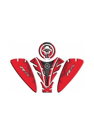 Yamaha R25 2019-2024 Kırmızı-siyah Tank Pad Set