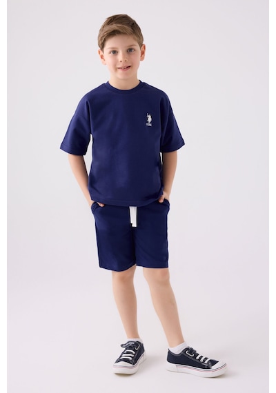 U.S. Polo Assn. Erkek Çocuk Lacivert Bermuda Takım Us1780-c-v10 Lacivert