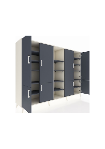 Hyperion Dolap 14 Raflı 8 Kapaklı 220x44x163 Aytaşı-antrasit Aytaşı-antrasit Hyperion Dolap 14 Raflı 8 Kapaklı 220x44x163 Aytaşı-antrasit Aytaşı-antrasit
