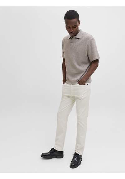 Jack & Jones Clark Finn Esnek Pamuklu Erkek Pantolon Beyaz