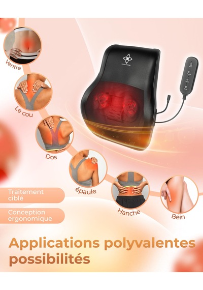 Massagewerk Shiatsu Sırt Ve Boyun Masajı Isı Fonksiyonlu Elektrikli Boyun Masajı Ergonomik, Kas Gerginliğini Ve Ağrıyı Gidermek İçin İdeal Gri Massagewerk Shiatsu Sırt Ve Boyun Masajı Isı Fonksiyonlu Elektrikli Boyun Masajı Ergonomik, Kas Gerginliğini Ve Ağrıyı Gidermek İçin İdeal Gri