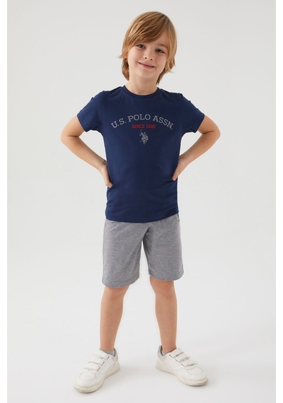 U.S. Polo Assn. Erkek Çocuk Lacivert Bermuda Takım 5274-33395 Lacivert