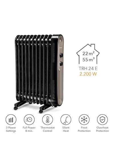 Trotec TRH 24 E 2200 W 11 Dilim Yağlı Radyatör