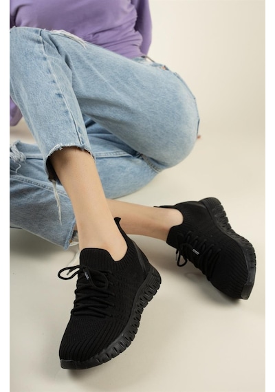 Nesil Shoes Dvm 500 Siyah Triko Kadın Sneakers-siyah Siyah Nesil Shoes Dvm 500 Siyah Triko Kadın Sneakers-siyah Siyah