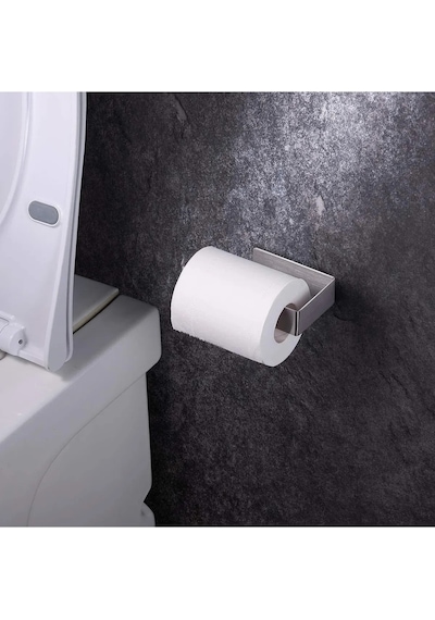 Paslanmaz Çelik Tuvalet Kağıtlığı / Yapışkanlı Sistem / Banyo As