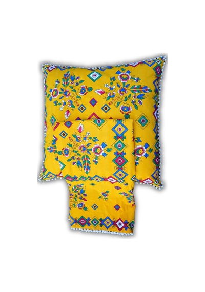 Etnik Minder Kılıfı Sarı - 674505893 Sarı