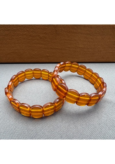Aslan Tespih Yetişkin Ateş Kehribar Bal Rengi Unisex Yetişkin Kehribar Bileklik Koyu Sarı
