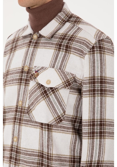 U.s. Polo Assn. Erkek Haki Gömlek Desenli 50316599-vr027 Hakı