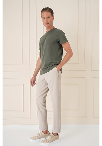 Efor Comfort Fit Bisiklet Yaka Esnek Pamuk Casual Haki Tişört Ts 885 Haki Efor Comfort Fit Bisiklet Yaka Esnek Pamuk Casual Haki Tişört Ts 885 Haki