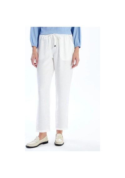 LC Waikiki Lcwaıkıkı Classic Beli Lastikli Loose Fit Kadın Pantolon Ecru