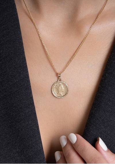 14 Ayar Altın Elizabeth Kolye 2 Mm Sarı Altın