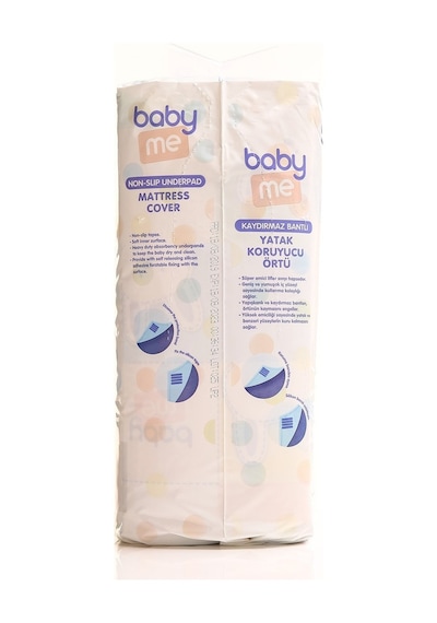 Baby Me Kaydırmaz Bantlı Yatak Koruyucu Örtü 20 Adet 60 x 90 CM