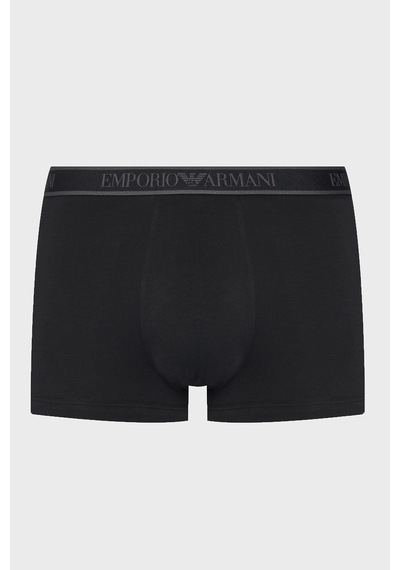Emporio Armani Logolu Streç Pamuklu 3 Pack Boxer Erkek Boxer Em000370 Af10779 Mc198 Lacivert