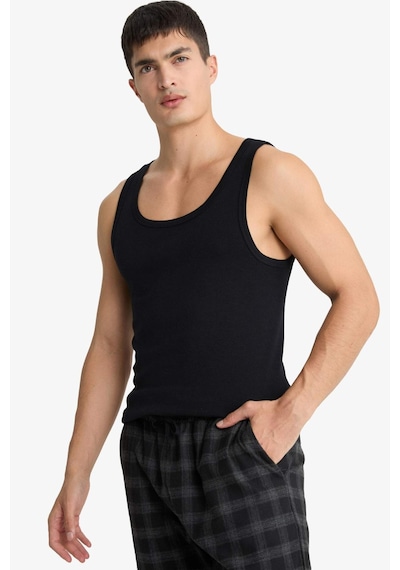 Defacto Slim Fit Dar Kesim Ribana 2li Atlet Y9056az25wnbk27 Siyah