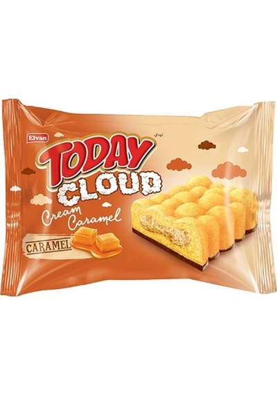 Today Cloud Cake Karamelli 40Gr. 24 Adet (1 Kutu)