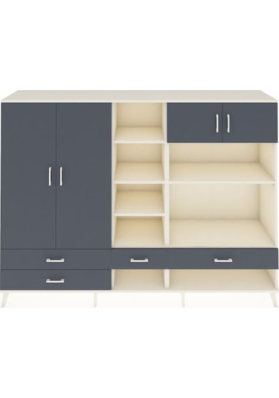 Hyperion Dolap 12 Raflı 4 Çekmeceli 4 Kapaklı 220x44x163 Aytaşı-a Aytaşı-antrasit Hyperion Dolap 12 Raflı 4 Çekmeceli 4 Kapaklı 220x44x163 Aytaşı-a Aytaşı-antrasit