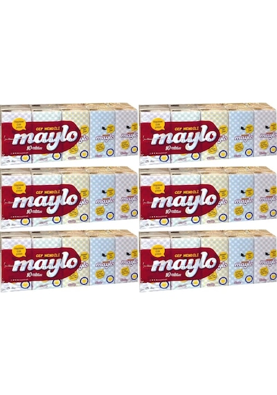 Maylo Cep Kağıt Mendil 6 x 10'lu