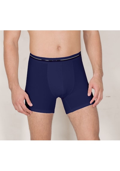 Erkek Clasıc Boxer % 100 Cotton Klasik Boxer 2'li Paket M03 Lacivert