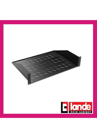 Lande Sabit Raf 1U 19" Rack Mount 2 Noktadan Bağlantılı Kabinet R