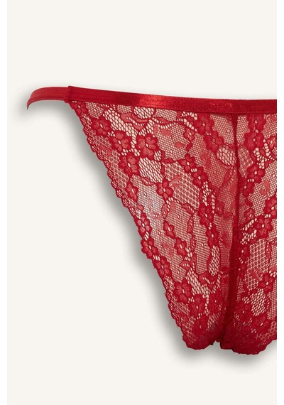 Defacto Saten Brazilian Külot Fall İn Love G1140ax25wnrd79 Kırmızı-rd79