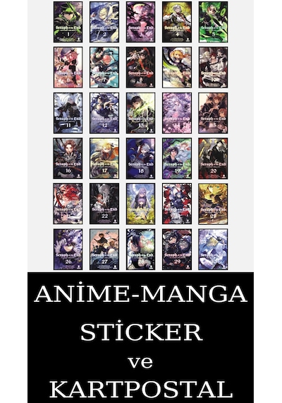 Seraph Of The End 1-30 Eksiksiz Manga Seti 30 Kitap / Anime-manga Sticker Ve Kartpostal