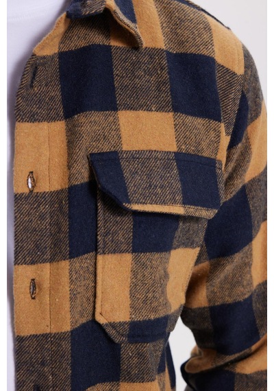 Tudors Erkek Slim Fit Dar Kesim Uzun Kollu Kapaklı Çift Cepli Kareli Kışlık Oduncu Gömlek-41630 Çok Renkli Tudors Erkek Slim Fit Dar Kesim Uzun Kollu Kapaklı Çift Cepli Kareli Kışlık Oduncu Gömlek-41630 Çok Renkli