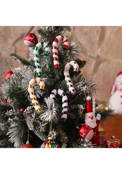 Asılabilir Yılbaşı Yeniyıl Ağacı Süsü Baston Şeker Candy Cane 14cm Christmas New Year Candy Stick Ornaments