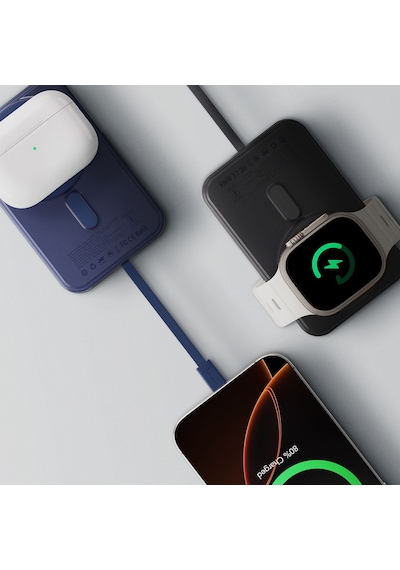 Amazingthing Thunder Go Akıllı Saat Şarj Özellikli Pd 22.5w Wireless Powerbank 15w 10000mah Mavi