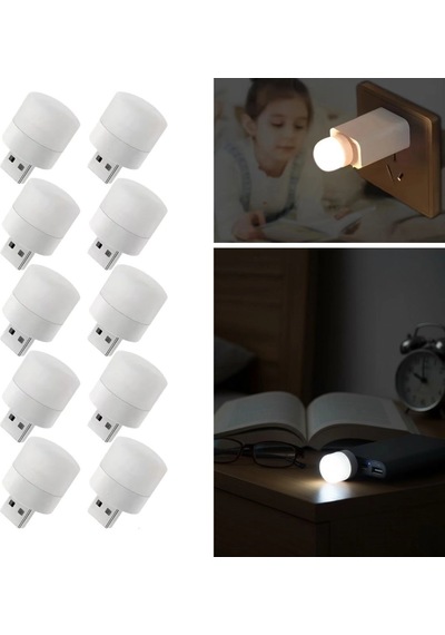 Usb Mini Top Led 10 Lu Aydınlatma Seti Sıcak Renkli Gece Lambası, Enerji Tasarruflu Mikro Led Işıklar Çok Renkli