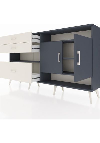 Arges Konsol 4 Raflı 3 Çekmeceli 2 Kapaklı 176x30x99 Antrasit-ant Antrasit-antrasit/aytaşı Arges Konsol 4 Raflı 3 Çekmeceli 2 Kapaklı 176x30x99 Antrasit-ant Antrasit-antrasit/aytaşı
