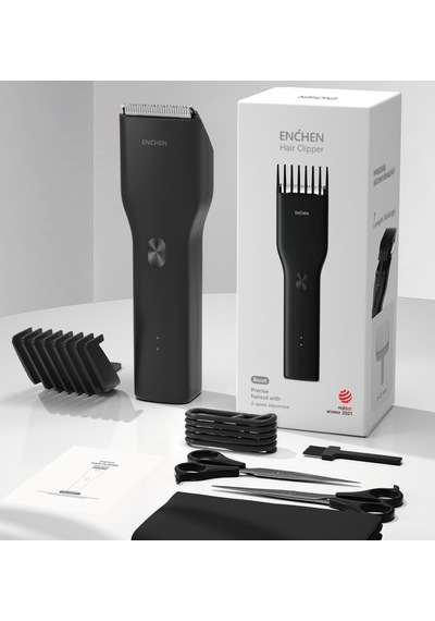 Enchen Boost Siyah Taşınabilir Şarjlı Saç Kesim Seti