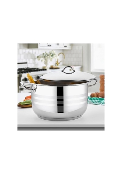 Gülsan Mega Derin Çelik Tencere 34 Cm Inox