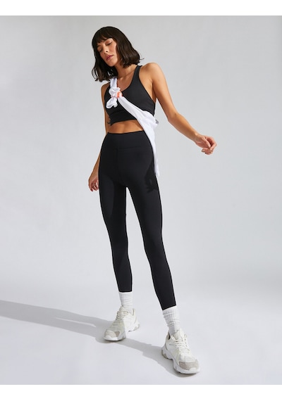 Koton Push Up Toparlayıcı Tayt Pamuklu Yüksek Bel Siyah 2sak40073nk