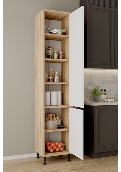 Aeka Ae-2028 Soft 2 Kapaklı Raflı Dar Yüksek Boy Banyo Çok Bölmeli Depolama Dolabı 40x180 Cm Çok Amaçlı Dolap Sonomo - Beyaz Aeka Ae-2028 Soft 2 Kapaklı Raflı Dar Yüksek Boy Banyo Çok Bölmeli Depolama Dolabı 40x180 Cm Çok Amaçlı Dolap Sonomo - Beyaz