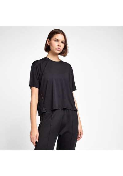 Lescon 25b-2054 Kadın Antrenman Kısa Kol Tişört-8154 Siyah