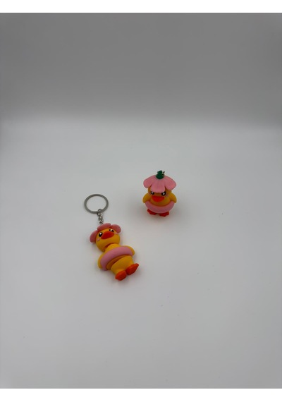 Pinky Duck Anahtarlık Açık Pembe