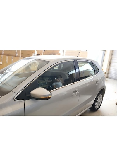 Autogp Vw Polo 6r 6c Cam Çerçevesi Kenar Çıtası Krom Tamtur 2009 / 2018 14 Parça Vwpocamnık
