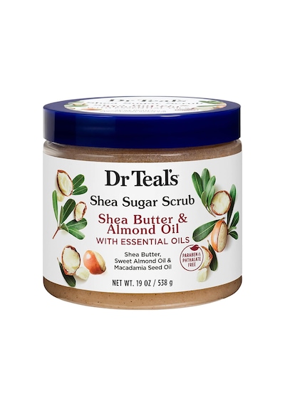 Dr Teal's Shea Sugar Scrub Shea Butter & Almond Oil Vücut Peeling 538 G