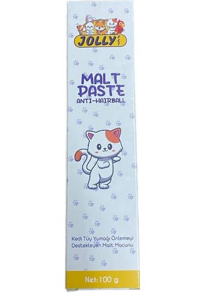 Jolly Malt Paste Kedi Tüy Yumağı Önlemeyi Destekleyen Malt Macun 100 G