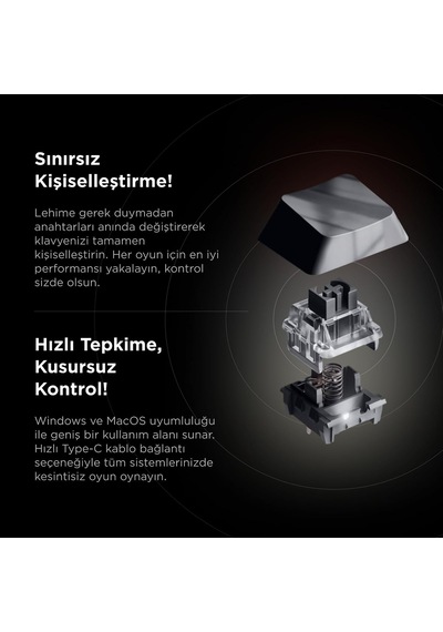 Kaisel Siyah/gri/sarı Hot Swap 8000 Hz Gasket Manyetik Rgb Rapid Trigger 128k Scan Rate Q Pbt Keycap Analog Klavye