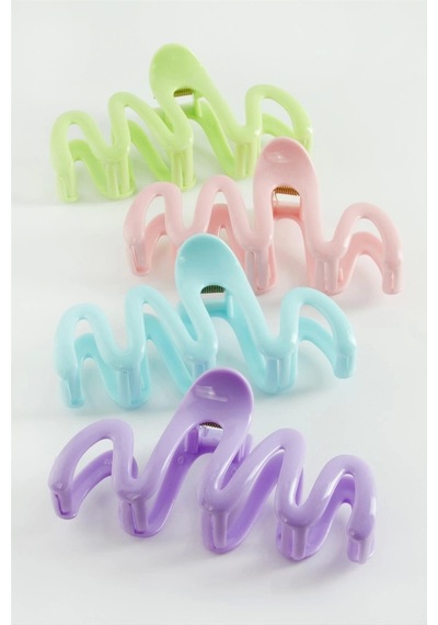 Zikzak Renkli Mandal Toka 12 Cm Çok Renkli