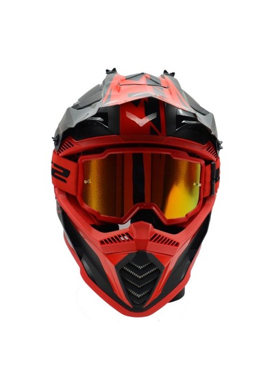 Ls2 Charger Goggles Motokros Gözlük Irıdıum Camlı Kırmızı