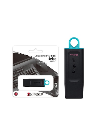Kıngston 64gb Datatraveler Exodia Usb 3.2 Gen 1 Flash Bellek Dtxm/64gb