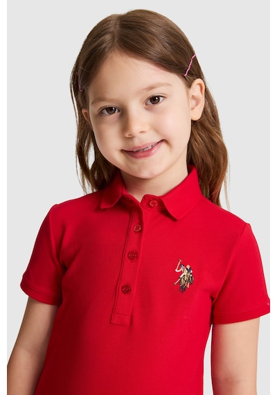 U.S. Polo Assn. U.s. Polo Assn. Kız Çocuk Kırmızı Elbise Örme 50325597-vr171 Basıc Kırmızı