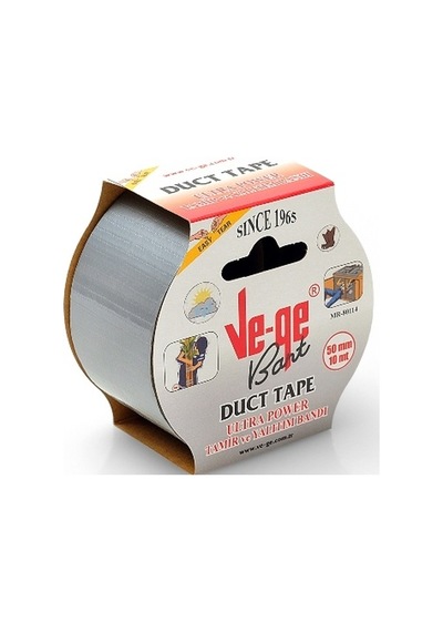 Vege Özel Amaçlı Bant Tamir ve Yalıtım Power Ducttape 50x10 Gri