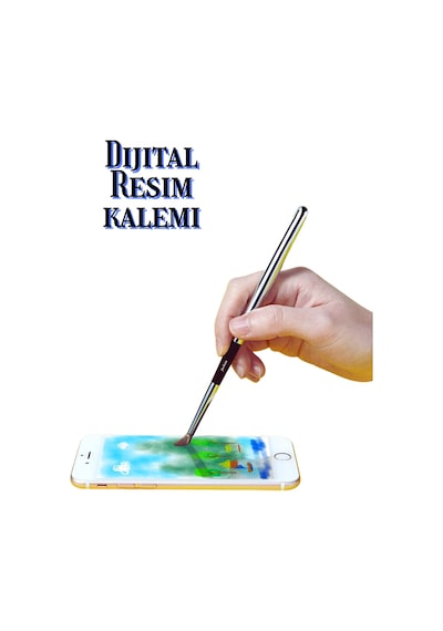 Dijital Tablet Kalemi Dokunmatik Ekranlar İle Uyumlu Gerçek Fırça Dokunuşu Stylus Resim Kalemi
