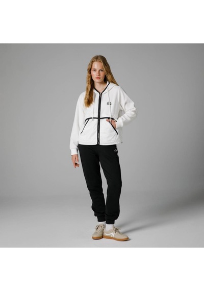 Ellesse Fermuarlı Kapüşonlu Kadın Beyaz Ceket Ef188 Beyaz